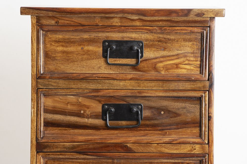 Contemporary 8 Drawer Cabinet Made From Indian Sheesham Wood with