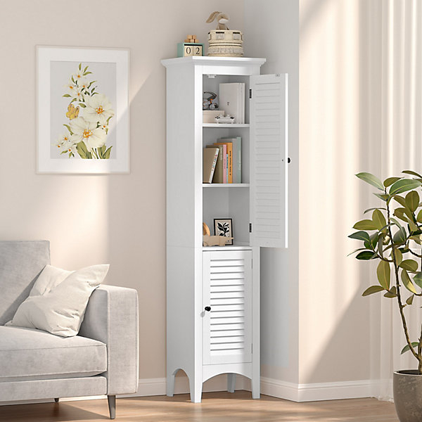 Costway Bathroom Tall Cabinet Slim Freestanding Storage Organizer ... with Storage Solutions Exploring the Costway Cabinet