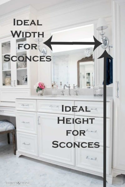 Design Guide: The Right Wall Sconce Height For Every Room inside Understanding the Impact of Sconce Placement in Bathroom Design