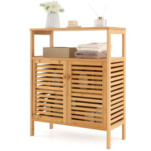 Discover The Costway Bathroom Floor Cabinet For Stylish Storage ... intended for Storage Solutions Exploring the Costway Cabinet