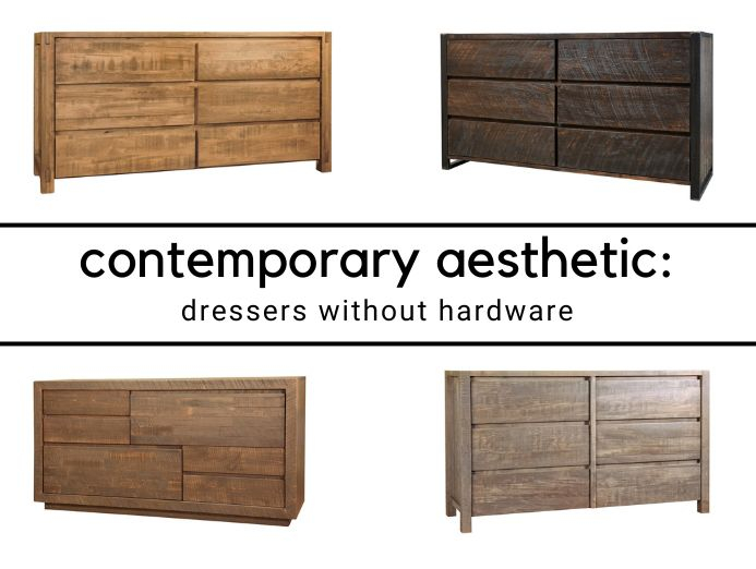 Dressers Without Handles For A Contemporary Aesthetic - Countryside ... intended for