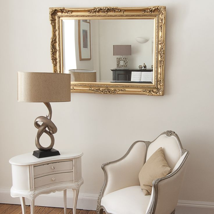 Elegant Gold Mirror | Living Room Mirrors, Mirror Dining Room, Gold ... for