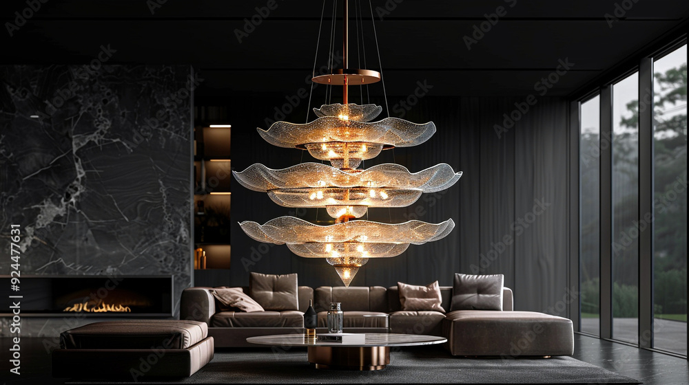 Elevate Your Interior Design With This Modern Chandelier, An ... intended for
