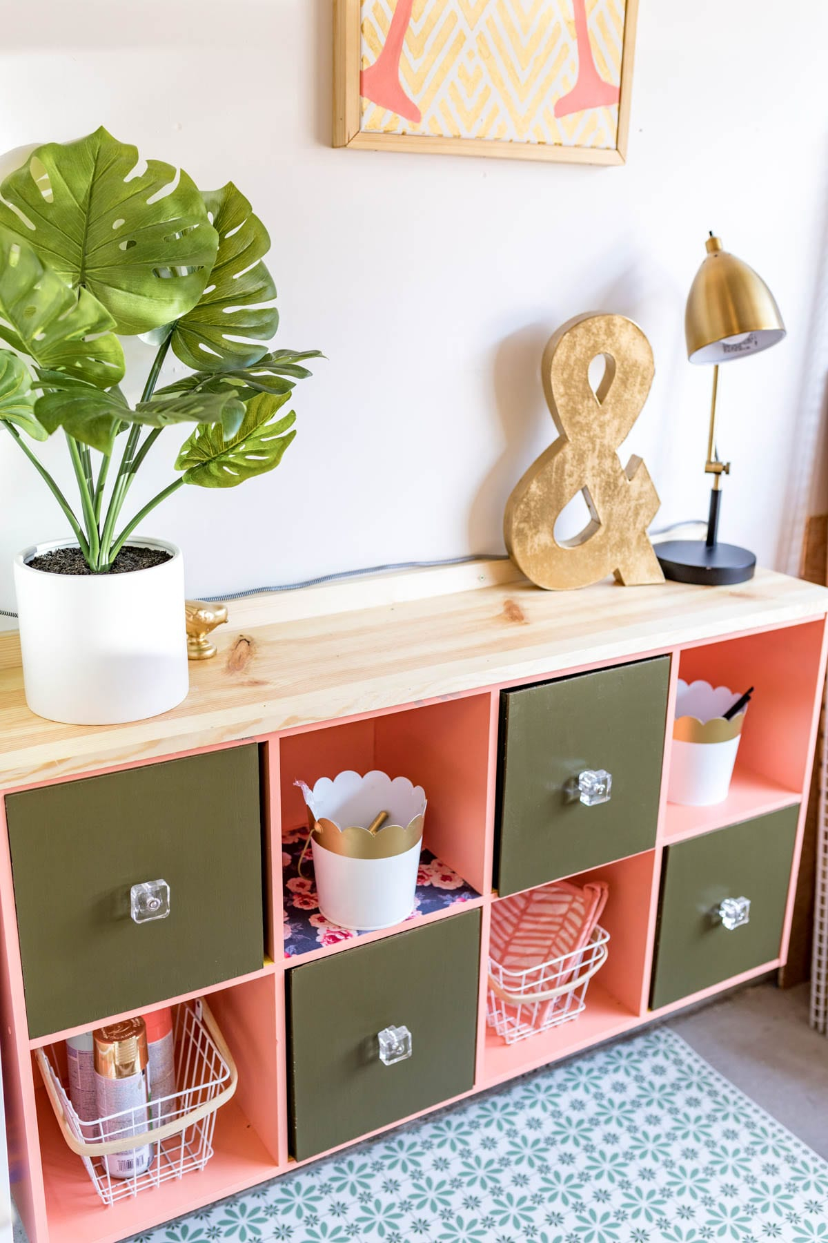 Elevated Cube Storage Makeover Diy With Vintage Vibes | Never Skip ... for Creating Organized Spaces Innovative Storage Ideas with Cube Wall Shelves