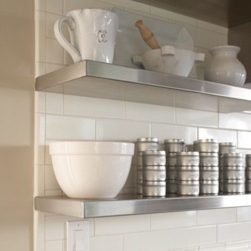 Floating Shelves - Seamless - Custom Metal Home inside Maximizing Space with a Floating Stainless Steel Shelf Understanding Dimensions