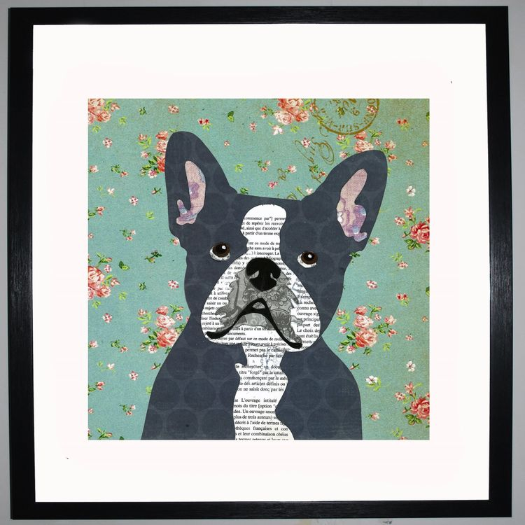 French Bulldog Collage By Clare Thompson: The Art Guys with regard to