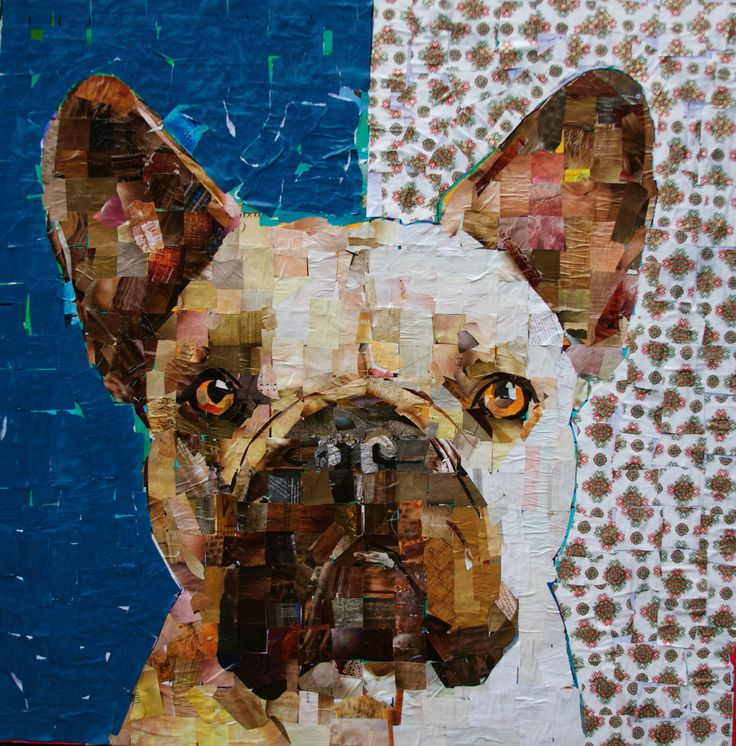 French Bulldog. Collage On Canvas. 36 X 36" 2014 Mydogcollage.com $3000 ... pertaining to