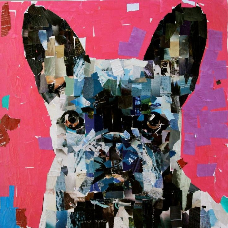 French Bulldog Collage On Canvas for