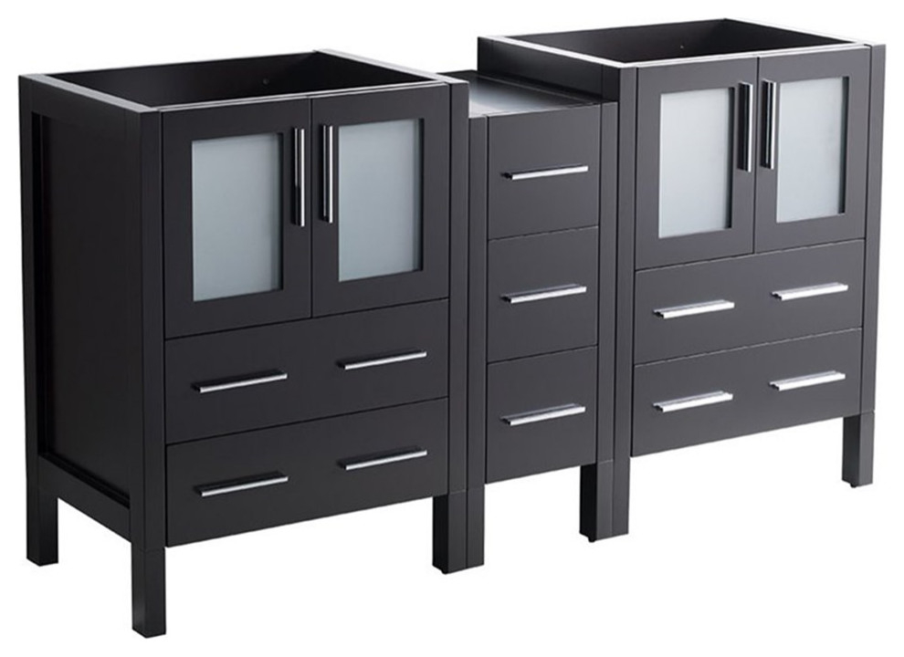 Fresca Torino 60" Espresso Modern Bathroom Cabinets - Contemporary ... in Fresca Torino Linen Cabinet Alternatives Exploring Similar Bathroom Storage Options
