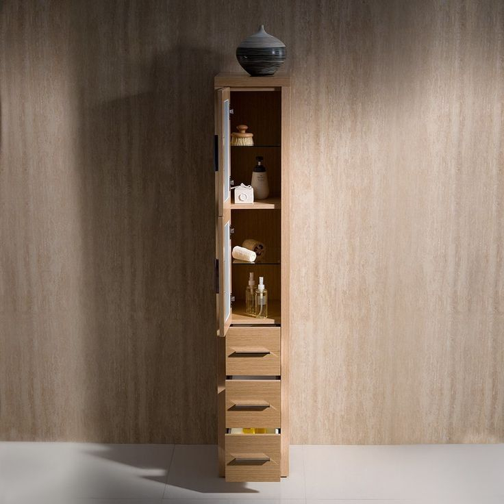 Fresca Torino Light Oak Tall Bathroom Linen Side Cabinet pertaining to Fresca Torino Linen Cabinet Alternatives Exploring Similar Bathroom Storage Options