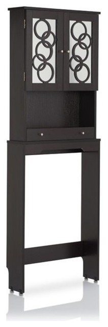 Furniture Of America Tara Wood Bathroom Space Saving Cabinet In ... intended for
