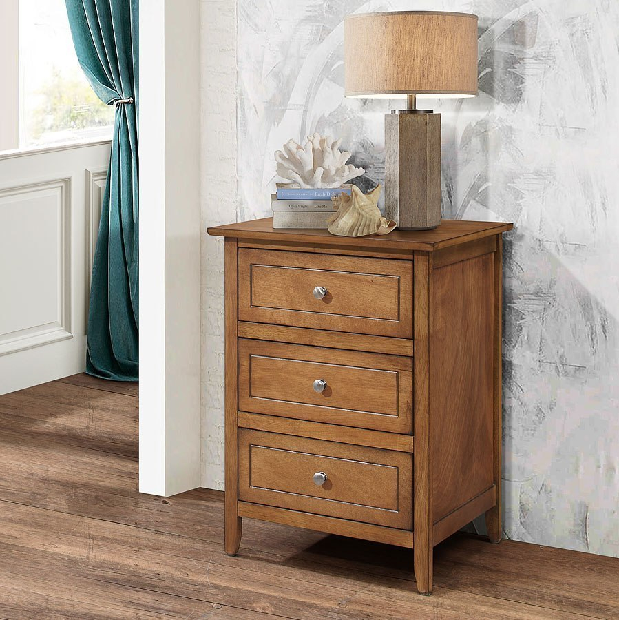 G1319 Drawer Nightstand (Light Walnut) By Glory Furniture | Furniturepick with regard to Materials and Craftsmanship Behind Glory Furniture Night Stands