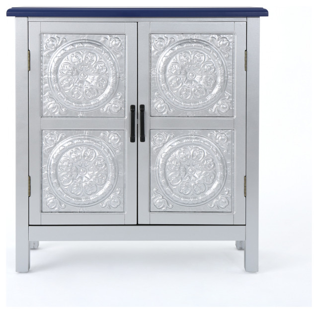 Gdf Studio Aliana Shabby Painted Accent Cabinet - Traditional - Accent ... intended for