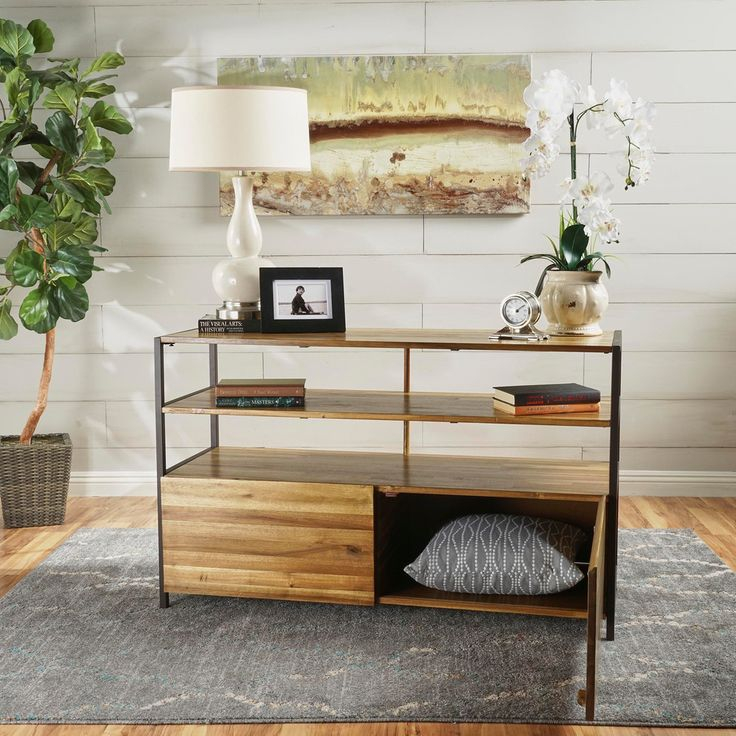 Gdf Studio Flossie Natural Stained Acacia Wood Cabinet With Rustic Iron ... regarding
