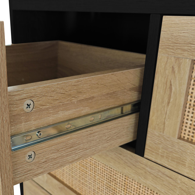 Gewnee 4 Drawers Rattan Cabinet - Transitional - Dressers - By Gewnee ... regarding Understanding Rattan Construction and Its Impact on the Gewnee Storage Cabinet