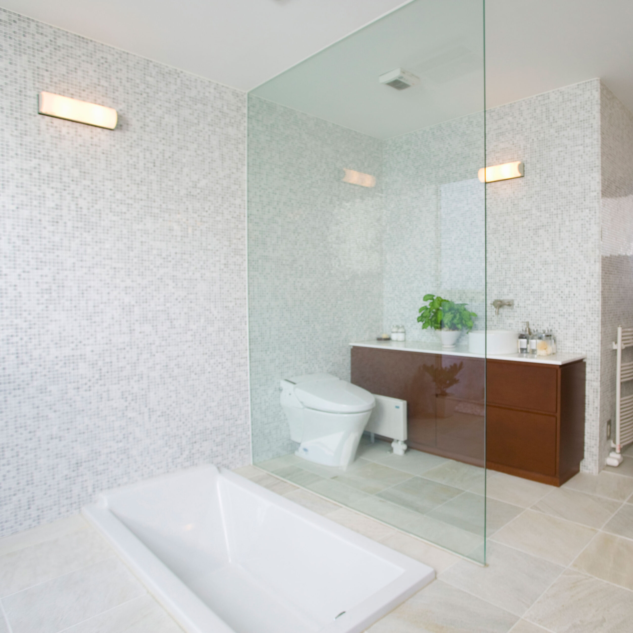 Glass Wall Partitioning For Your Home - Glass Partition intended for Designing for Privacy How Glass Walls Change Bathrooms