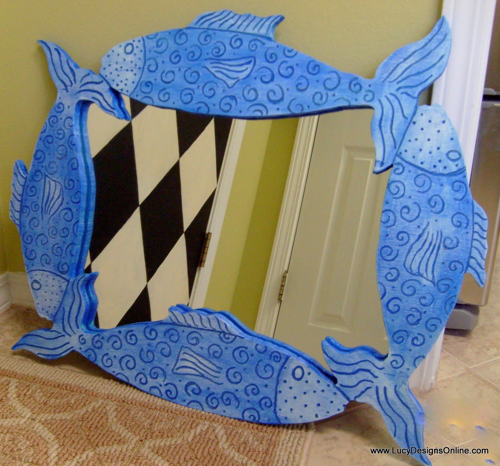 Handmade Mirrors, Fish Mirrors, Furniture Shaped Mirrors, Textured ... inside