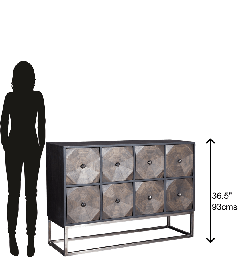 Hekman 28303 8 Drawer Cabinet throughout