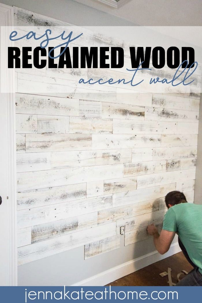How To Create And Install A Diy Reclaimed Wood Accent Wall | Reclaimed ... with regard to