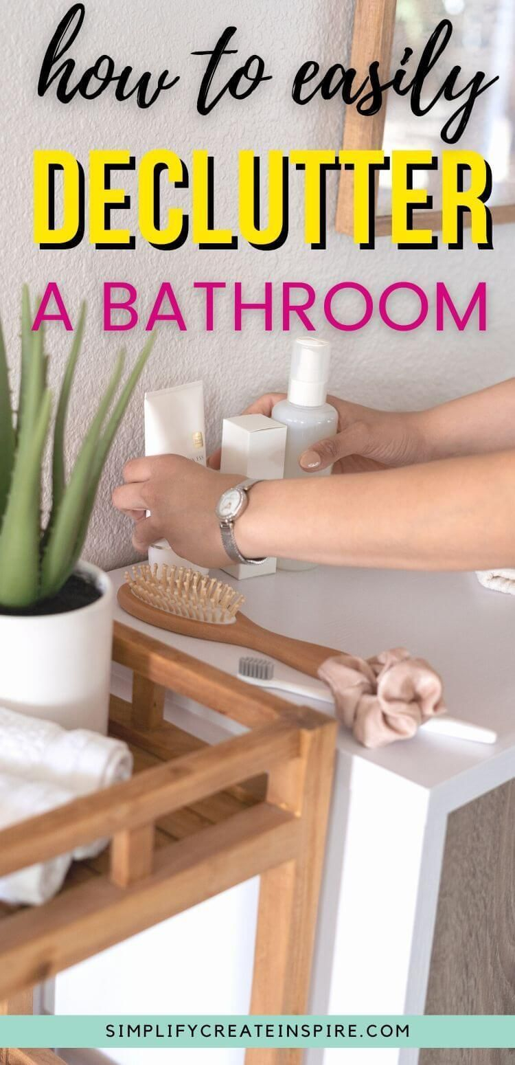 How To Declutter Your Bathroom Step By Step Bathroom Declutter Guide ... inside