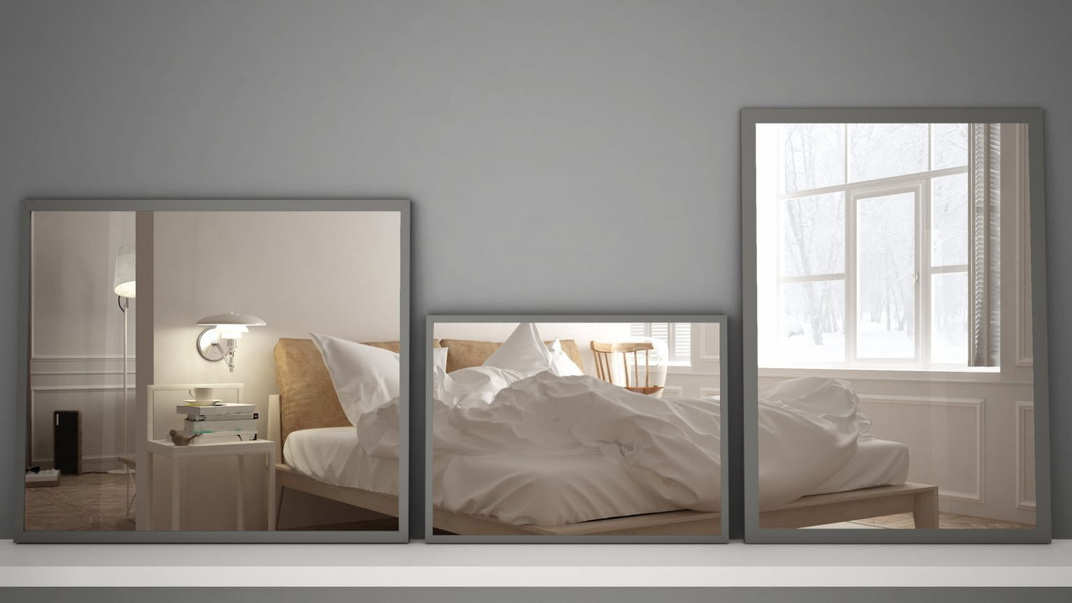 How To Maximize Space In A Small Bedroom - A Queen Murphy Bed, Mirrors ... within