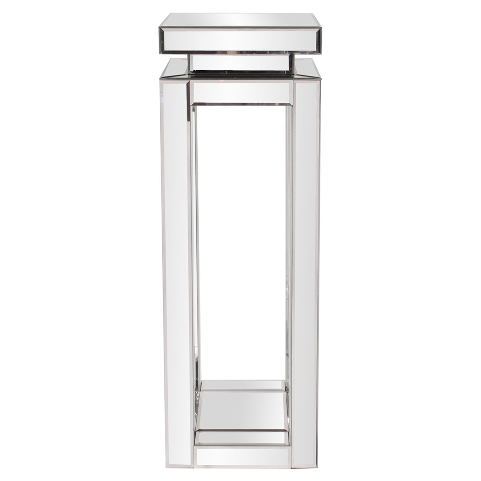 Howard Elliott Mirrored Pedestal Table - Walmart.com intended for