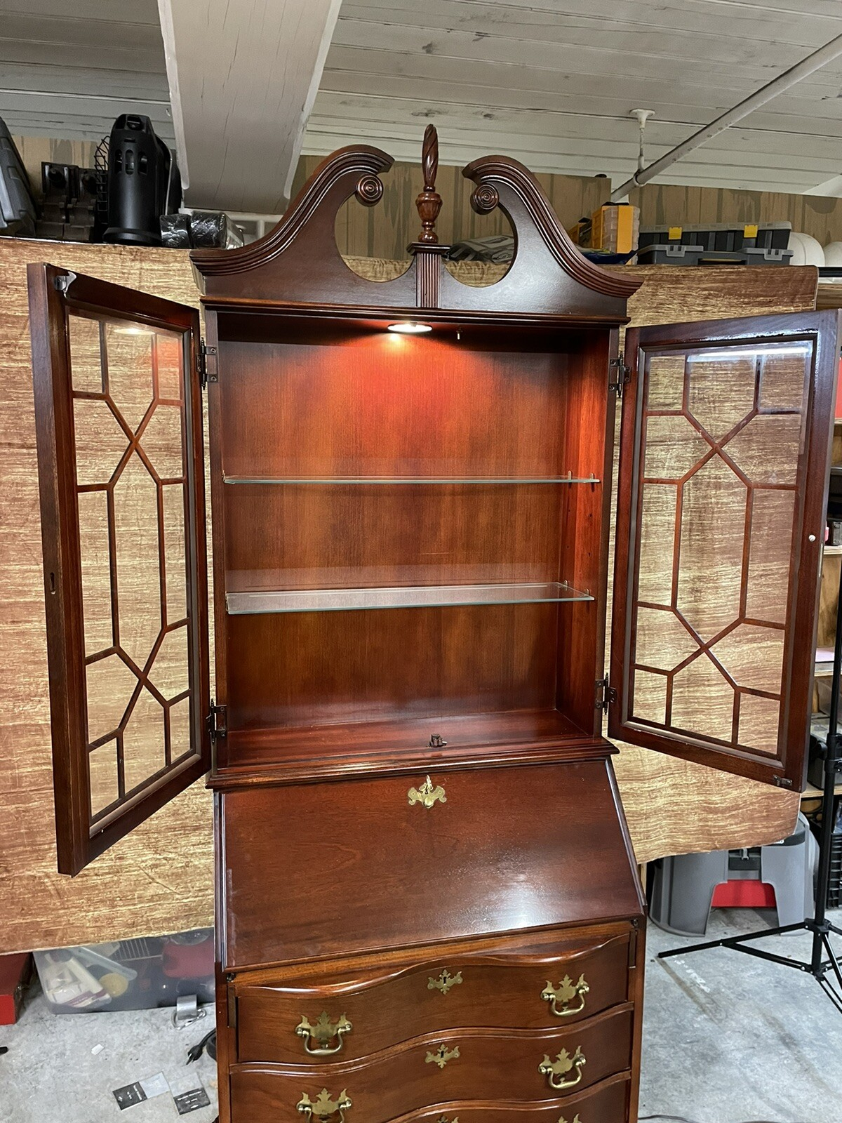 Jasper Cabinet Mahogany Secretary | Cabinets Matttroy inside Inside the Jasper Cabinet A Look at the Two Internal Compartments for Organization
