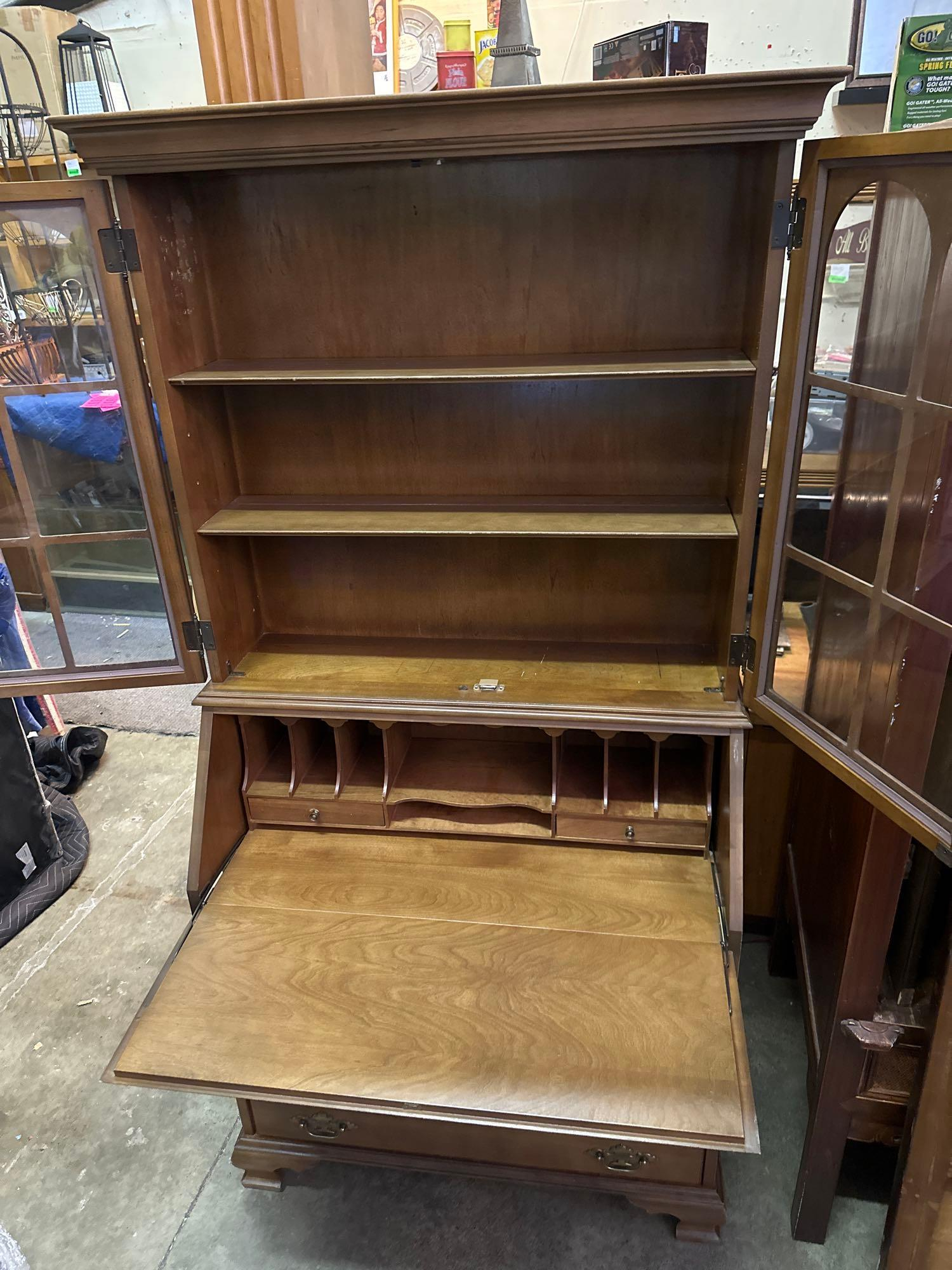 Jasper Cabinet Secretary Desk | Cabinets Matttroy intended for Inside the Jasper Cabinet A Look at the Two Internal Compartments for Organization