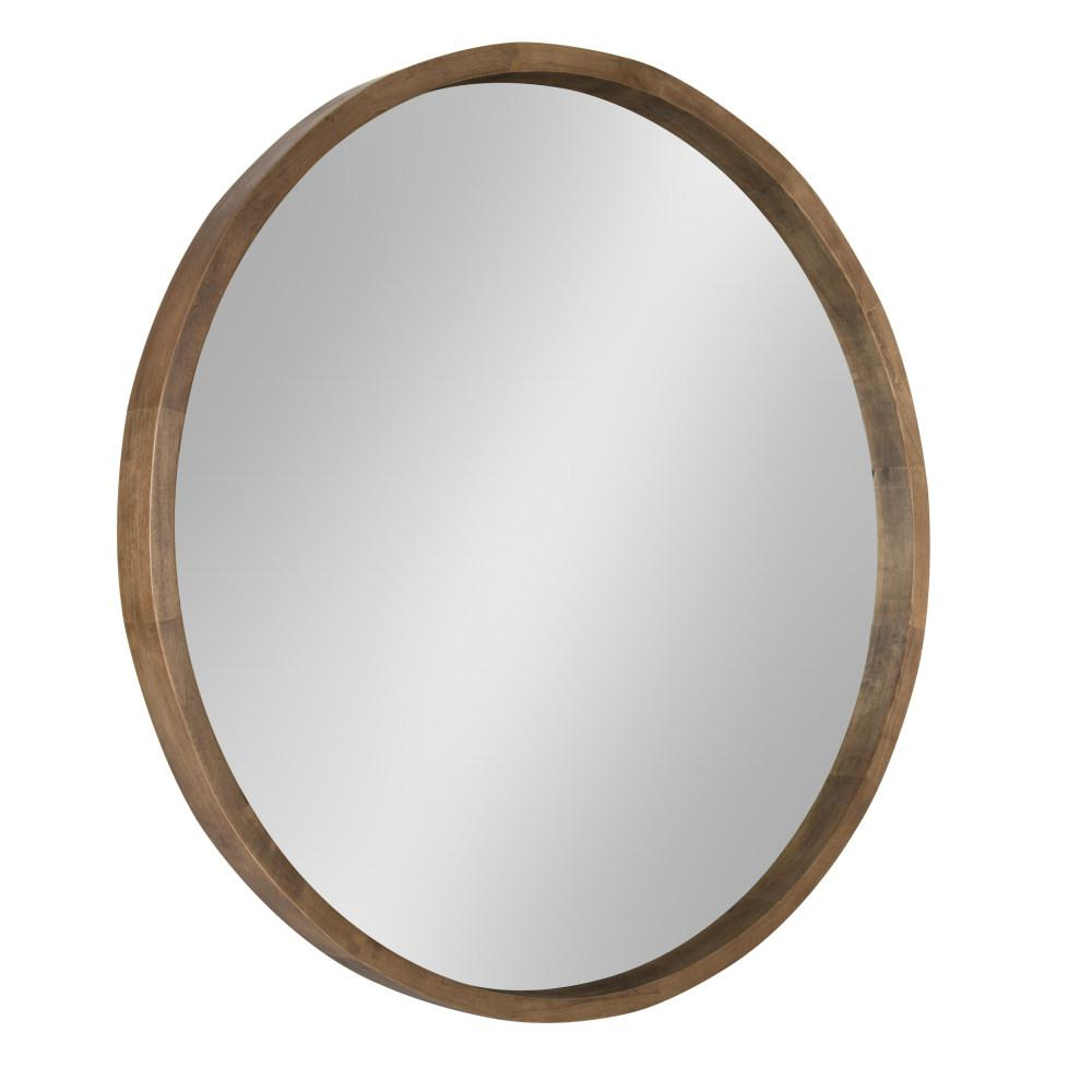 Kate And Laurel Hutton Round Rustic Brown Mirror 212756 - The Home Depot in Choosing the Perfect Rustic Brown Mirror for Your Home