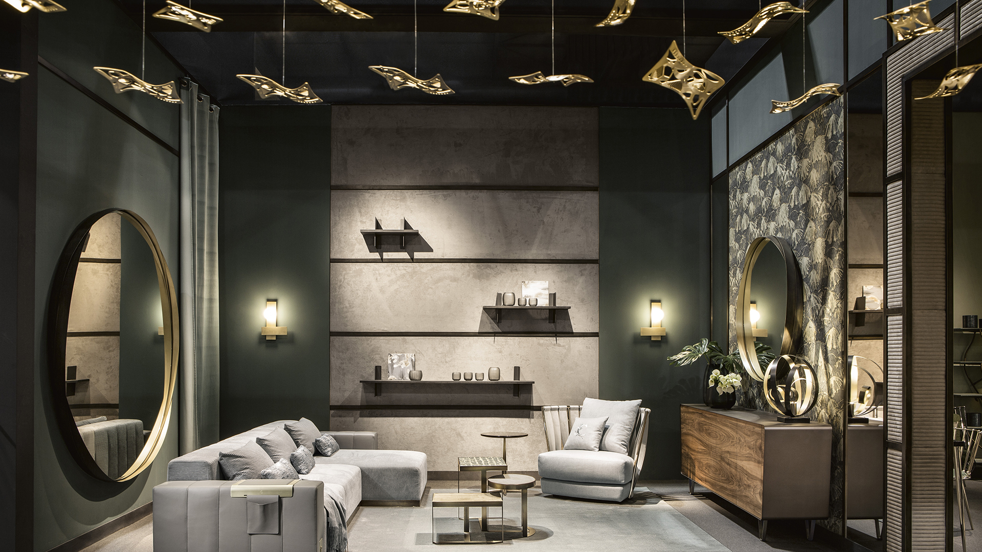 Kea - Lighting - Cantori for Mastering Light and Space The Kea Gold Mirror's Impact on Room Dynamics