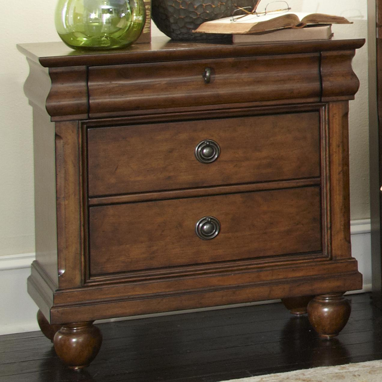 Liberty Furniture Rustic Traditions Three-Drawer Nightstand With ... in