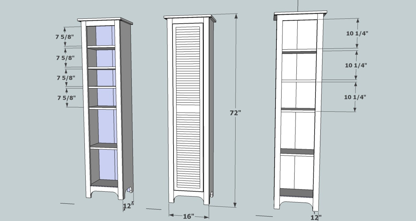 Linen Cabinet Bathroom Storage Bedroom Storage - Etsy for