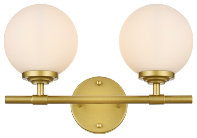 Living District Ansley 2-Light Chrome & Frosted White Bath Sconce ... with The Ansley 2 Light Vanity Light A Comprehensive Overview for Homeowners