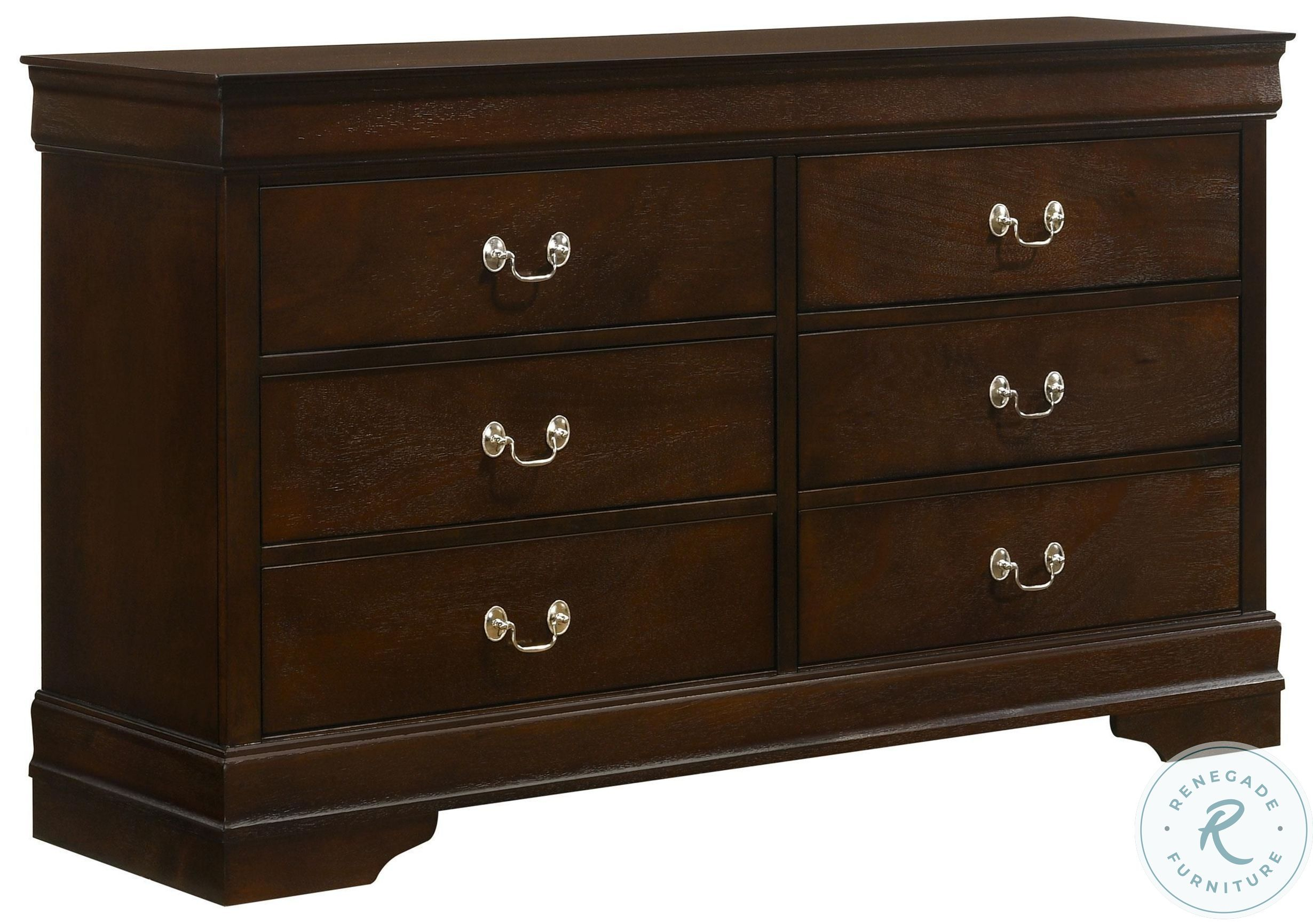 Louis Philippe Cappuccino Dresser From Coaster (202413) | Coleman Furniture throughout