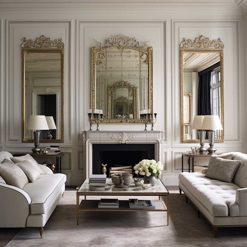 Maximizing Space With Full Wall Mirror Designs In Living Rooms • Artfasad for Maximizing Space with Mirrors Design Tips and Tricks