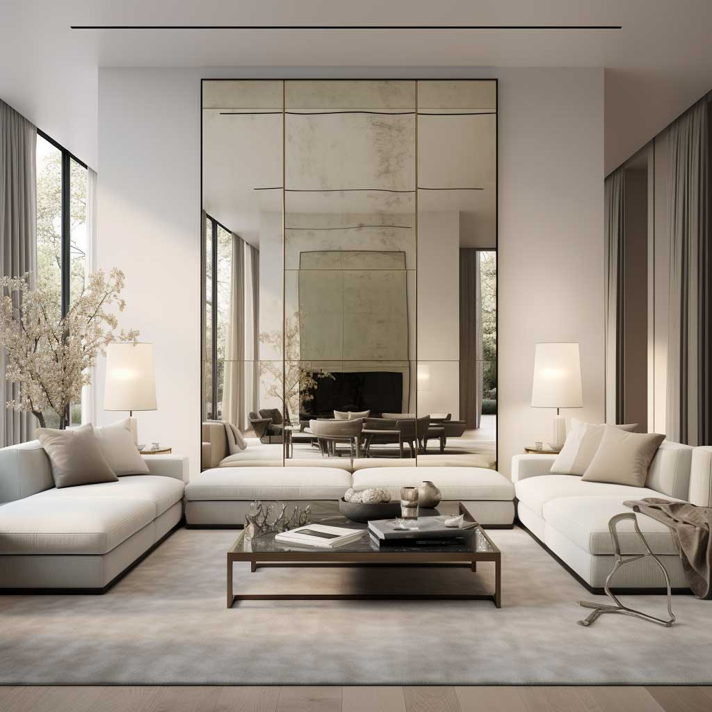 Maximizing Space With Full Wall Mirror Designs In Living Rooms • Artfasad with Maximizing Space with Mirrors Design Tips and Tricks