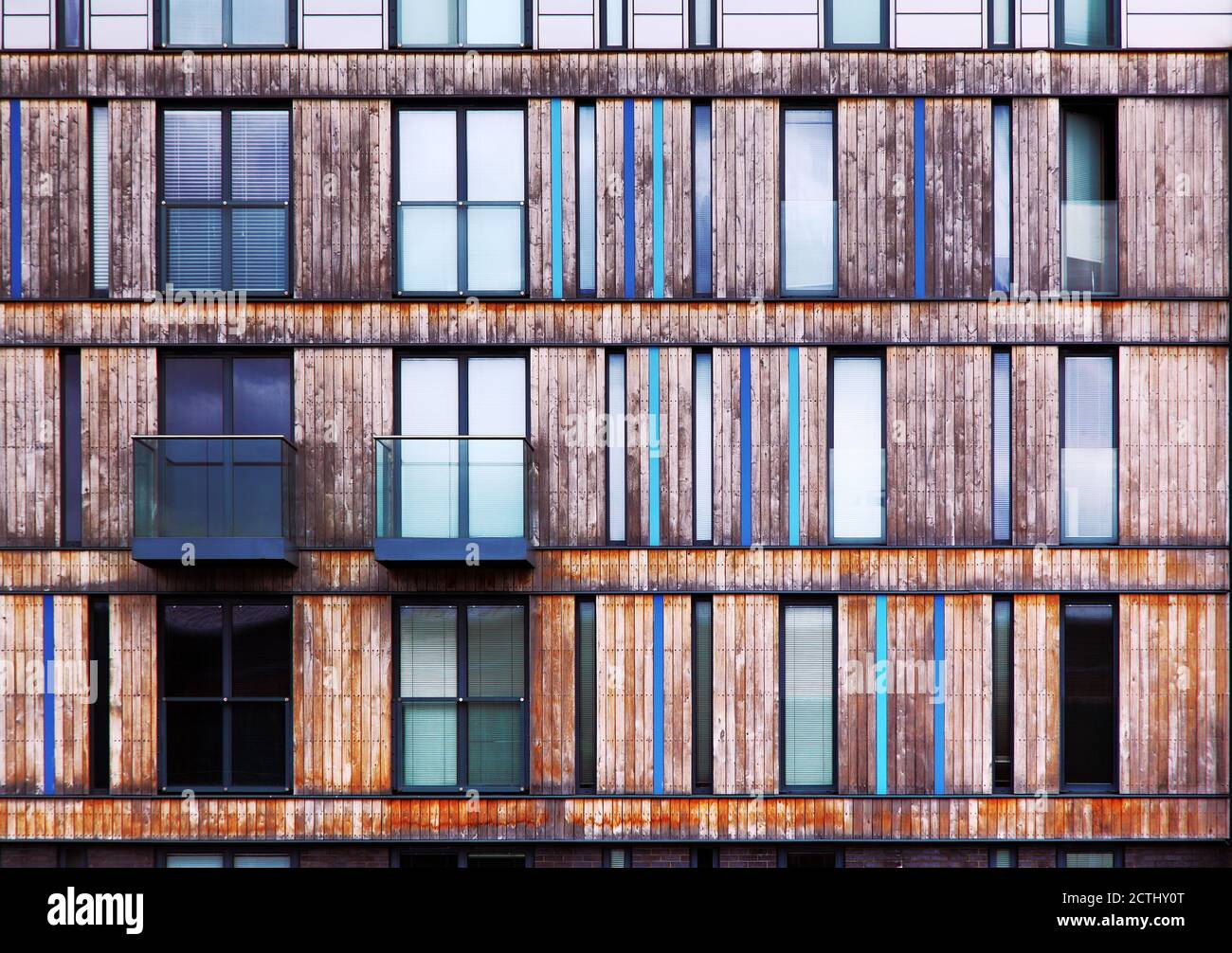 Modern Architectural Vertical Wood Cladding Of Flats And Apartments ... regarding