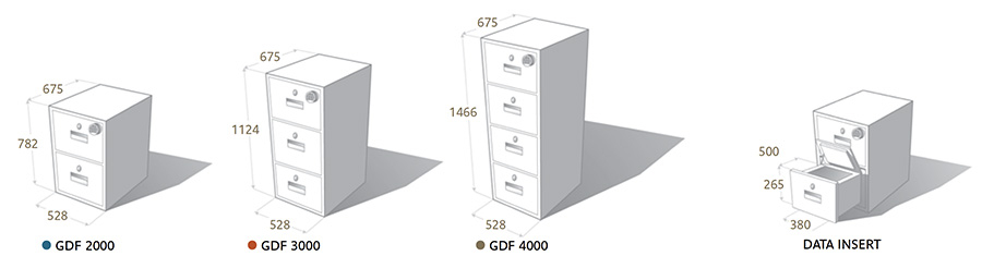 Multifile Gdf One Hour Fire Rated Filing Cabinet - Digital And Key Lock ... in Drawer Depth Discovering the Storage Potential of the GDF Studio Cabinet