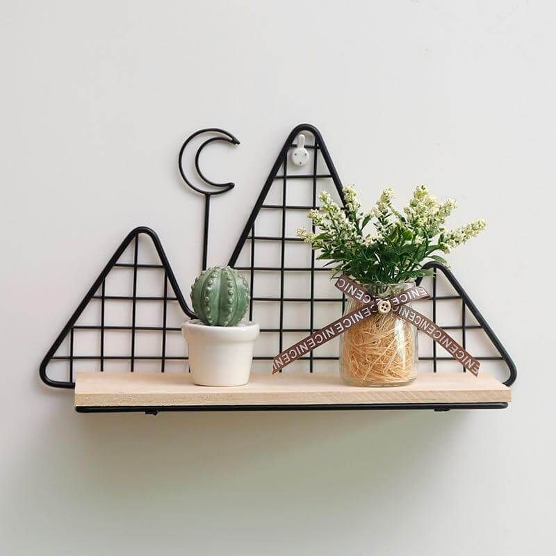 Nordic Style Metal Wall Shelf - Mavigadget | Metal Wall Shelves, Wall ... inside Beyond the Aesthetic Exploring the Practicality of Metal Wall Shelves