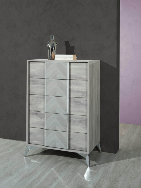 Nova Domus Alexa Italian Modern Gray Chest - Contemporary - Dressers ... within Exploring Design Aesthetics The Nova Domus Berlin Chest Brings to Your Home