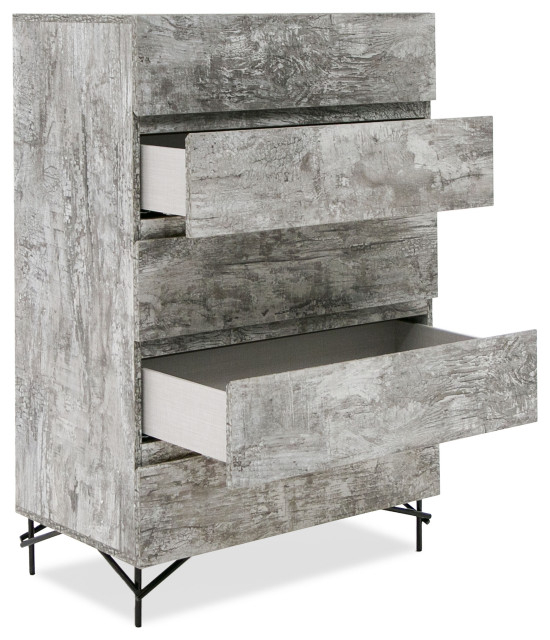 Nova Domus Aria Italian Modern Matte Gray Chest - Rustic - Dressers ... intended for