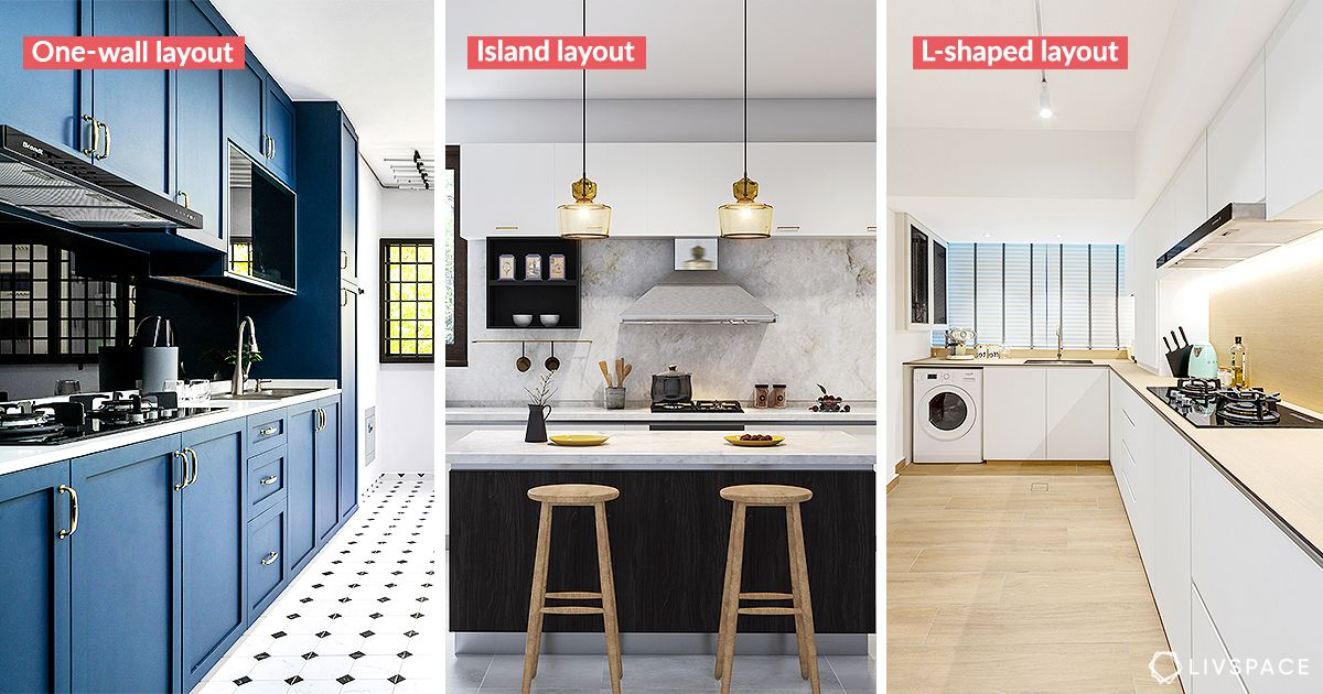 One Wall Kitchen Designs With An Island in The Essential Guide to Planning Your Single-Wall Kitchen Layout
