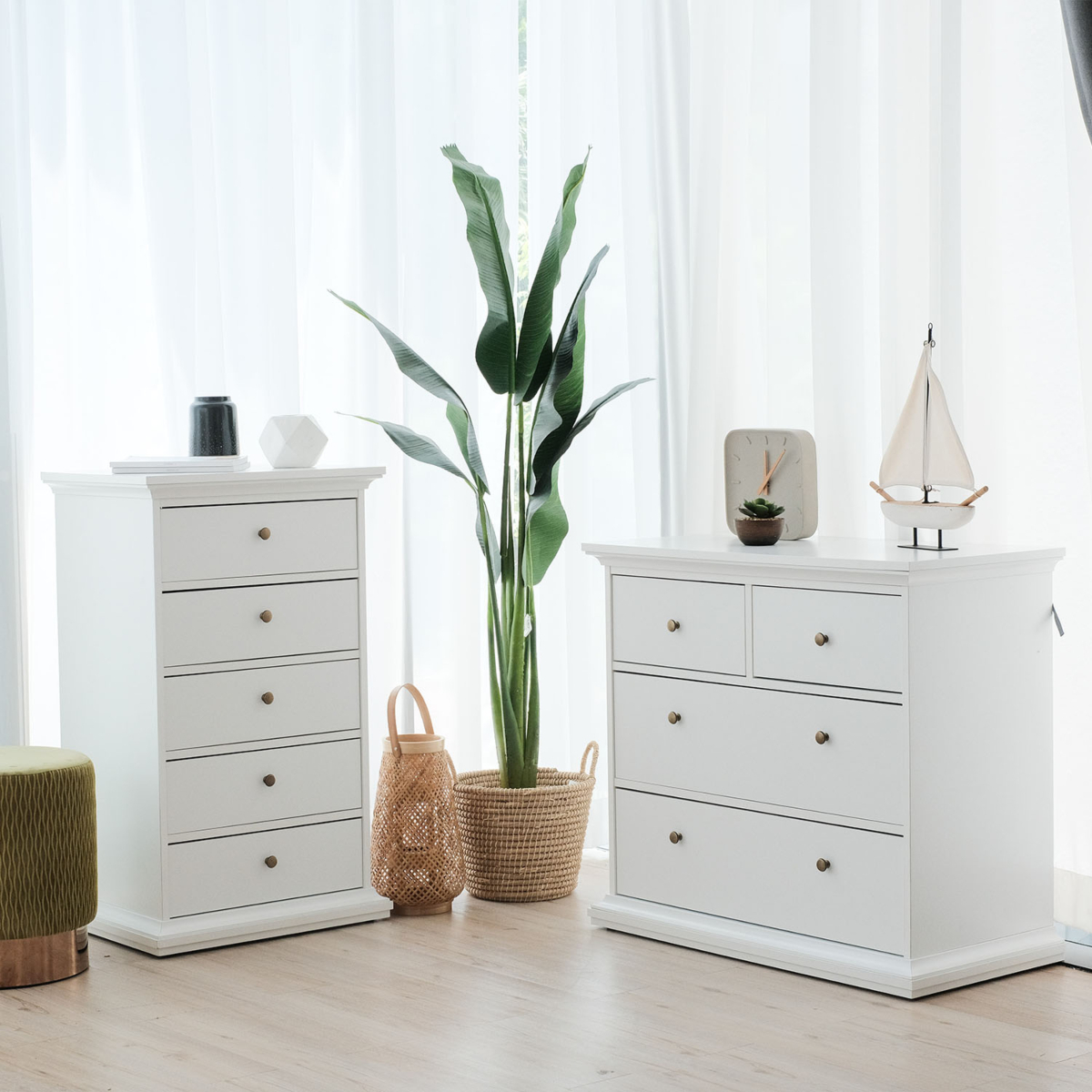 Paris 5 Drawers Chest intended for
