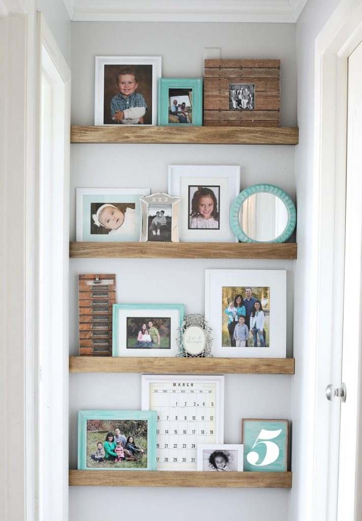 Picture Ledge Diy Floating Shelves - Thecraftpatchblog.com intended for