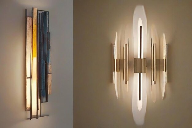 Premium Ai Image | Artistic Brushstroke Wall Sconces Creating Unique ... regarding Beyond Illumination How Ciel Wall Sconces Enhance Your Decor