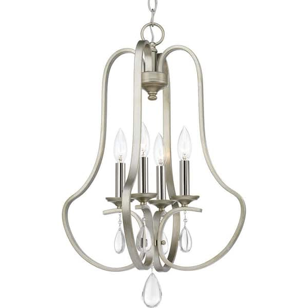 Progress Lighting Anjoux Collection 4-Light Silver Ridge Pendant ... throughout Illuminating Your Space Deep Dive into the Silver Ridge Anjoux 1 Light Bath Features