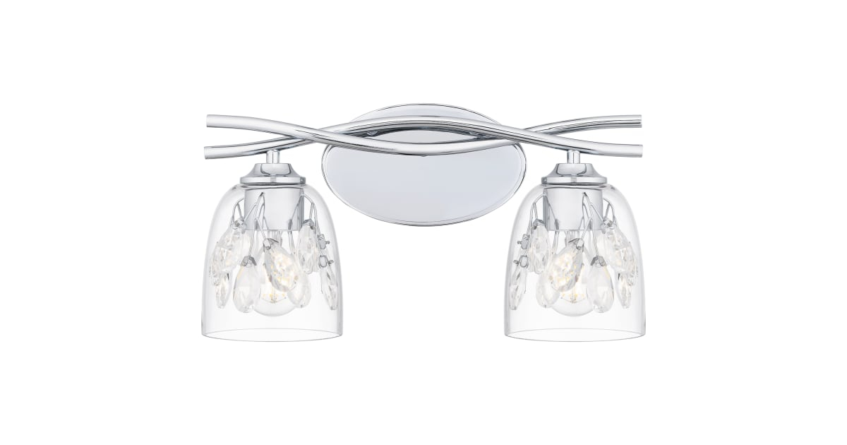 Quoizel Ale8616C Ansley 2 Light 16" Wide Bathroom Vanity Light With ... intended for The Ansley 2 Light Vanity Light A Comprehensive Overview for Homeowners