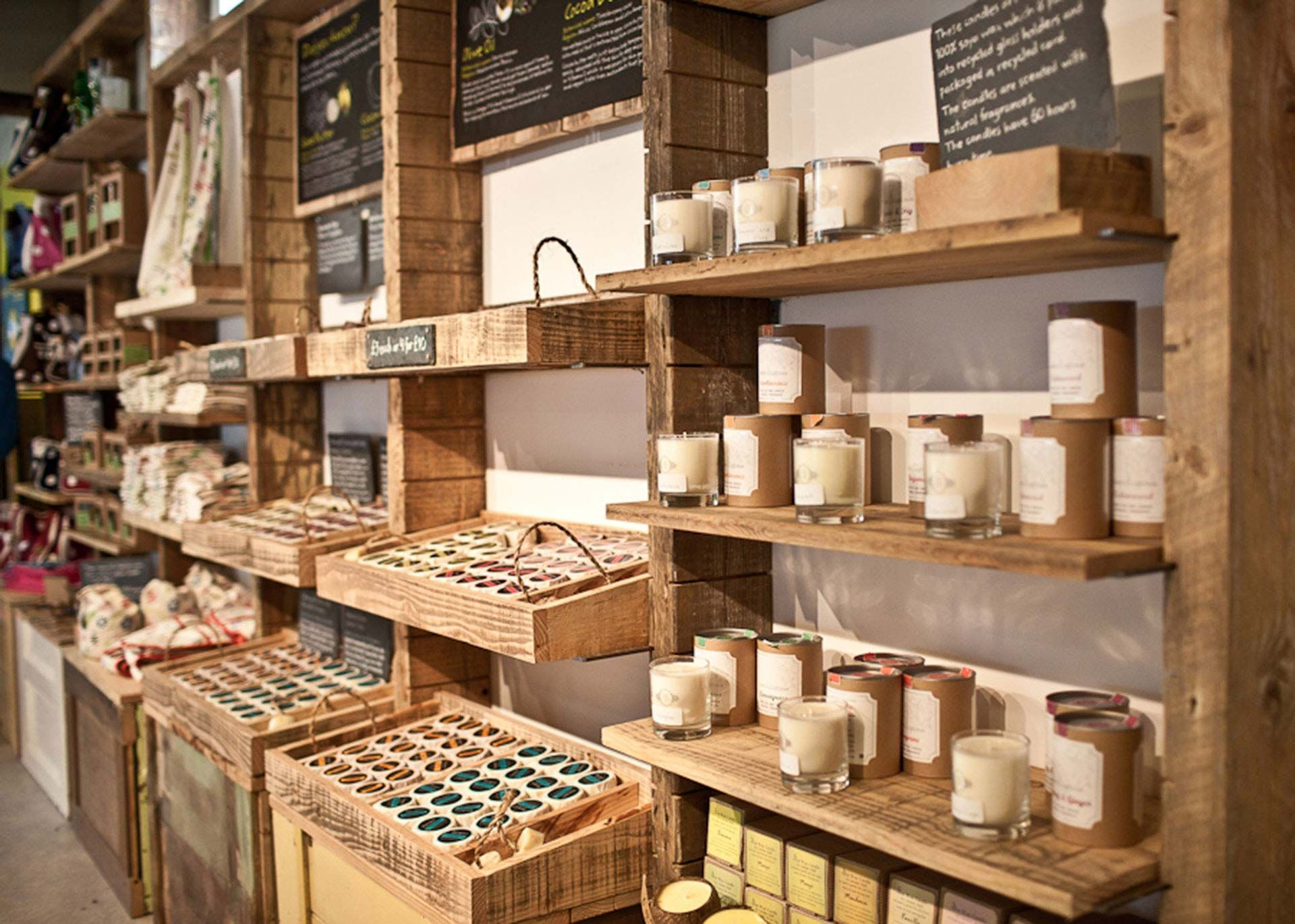 Reclaimed Wood Shelving Display Unit Retail Display Shelves, Shop ... pertaining to