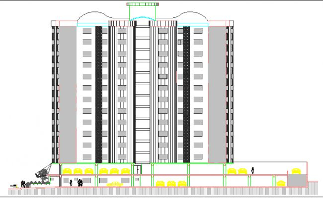 Residential Flats Architecture Layout And Elevation Dwg File with From Flat to Fantastic Mastering Architectural Wall Details