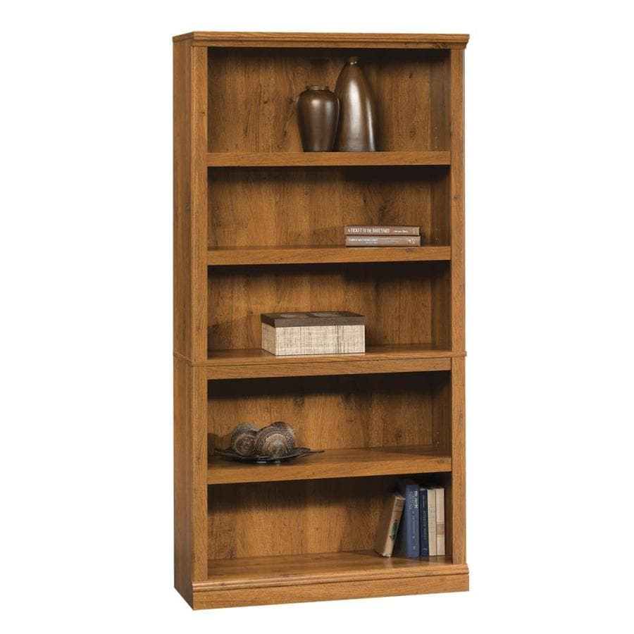 Shop Sauder Abbey Oak 5-Shelf Bookcase At Lowes.com throughout